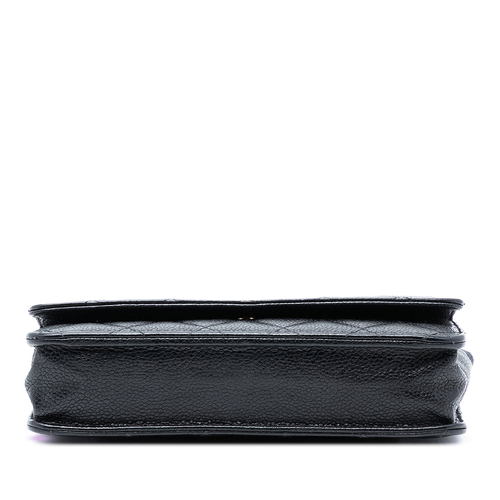 Chanel CC Matelassé Caviar Wallet on Chain