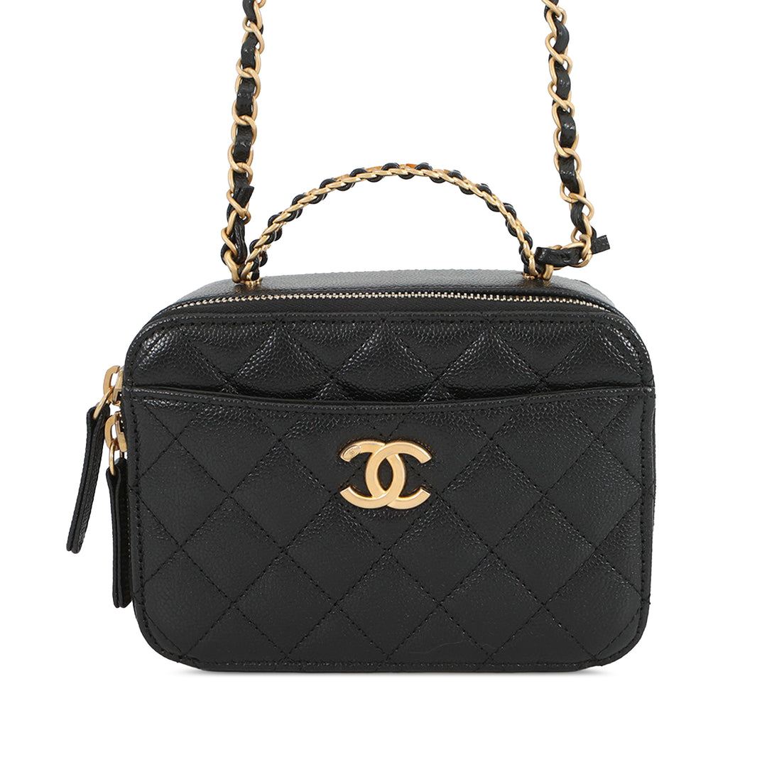 Chanel Mini Matelassé Caviar Pick Me Up Vanity