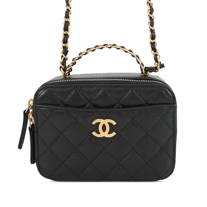 Chanel Mini Matelassé Caviar Pick Me Up Vanity