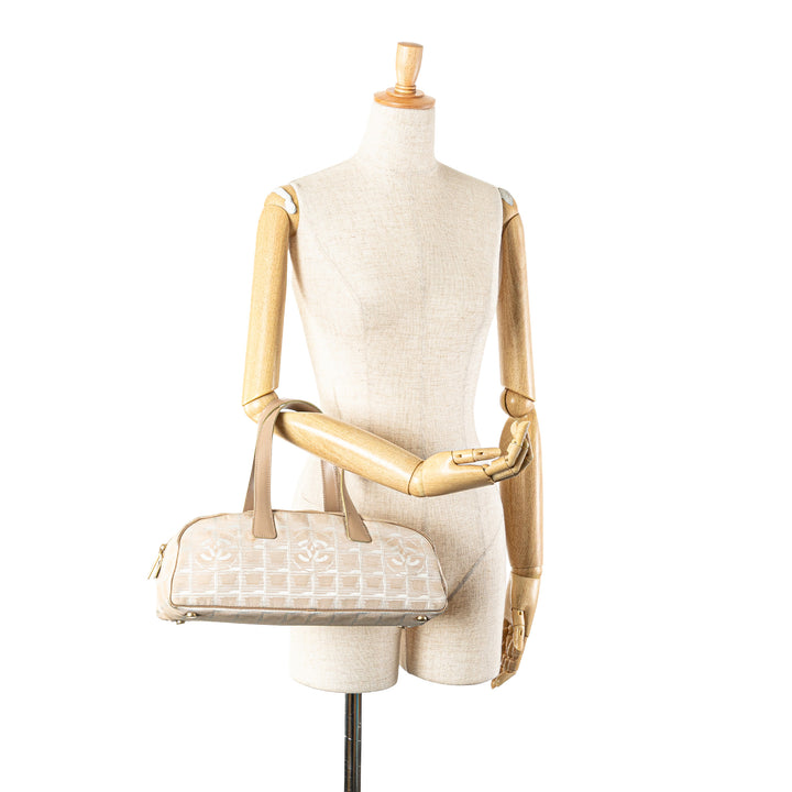 New Travel Line Nylon Handbag Brown - Gaby Paris