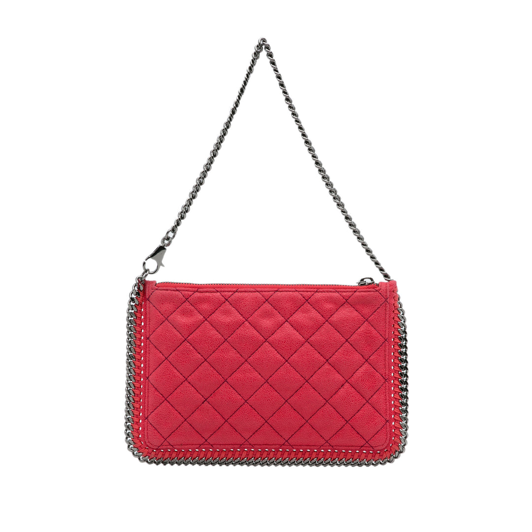 Quilted Falabella Shaggy Deer Shoulder Bag Red - Gaby Paris