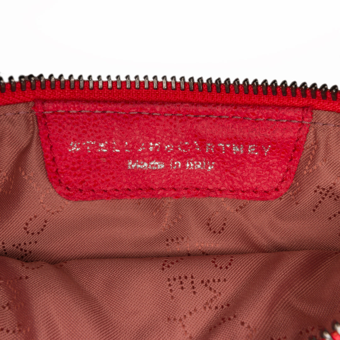 Quilted Falabella Shaggy Deer Shoulder Bag Red - Gaby Paris