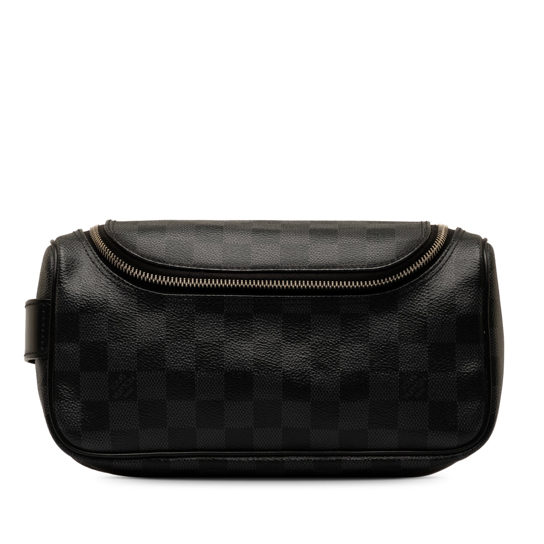 Damier Graphite Toiletry Pouch Black - Gaby Paris