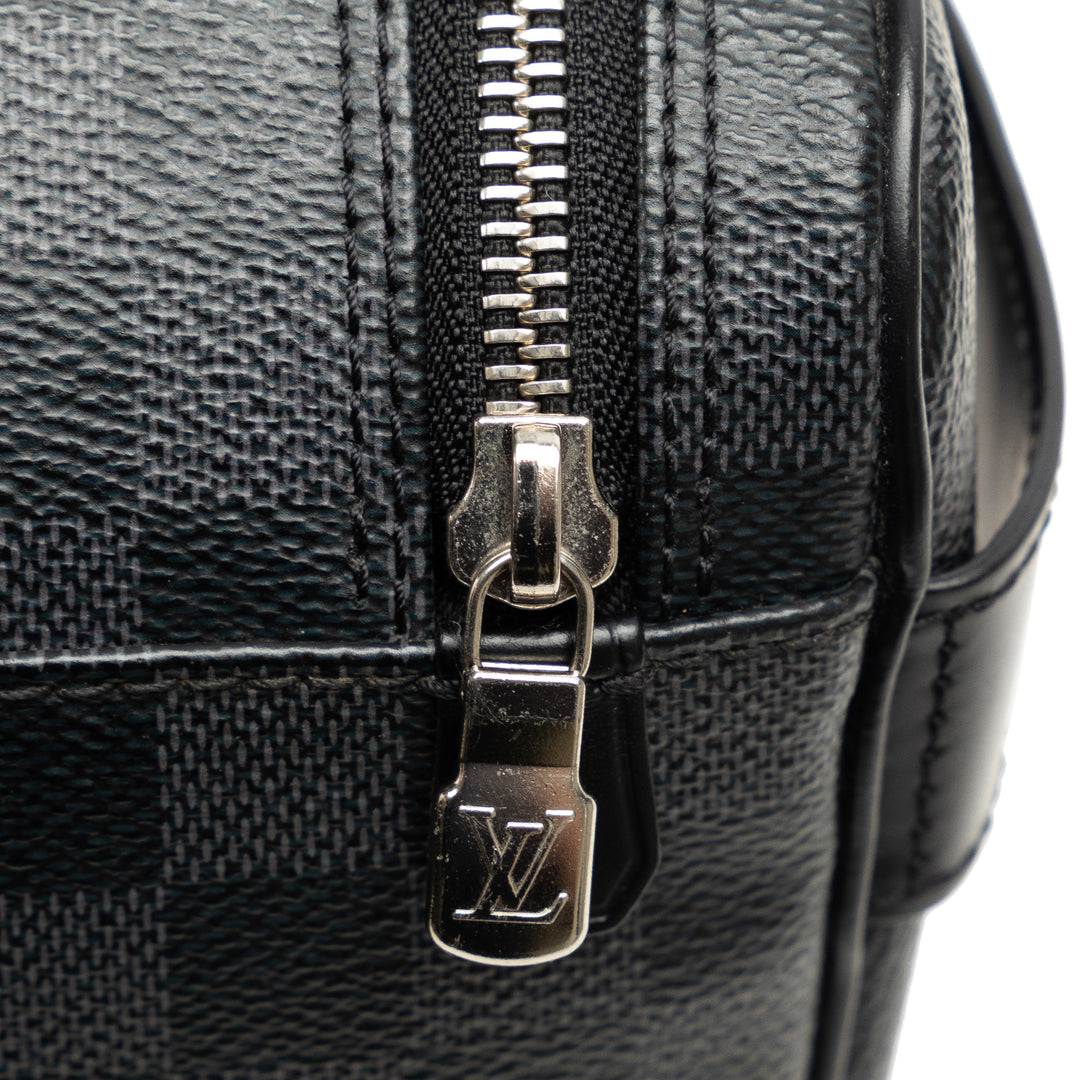 Damier Graphite Toiletry Pouch Black - Gaby Paris