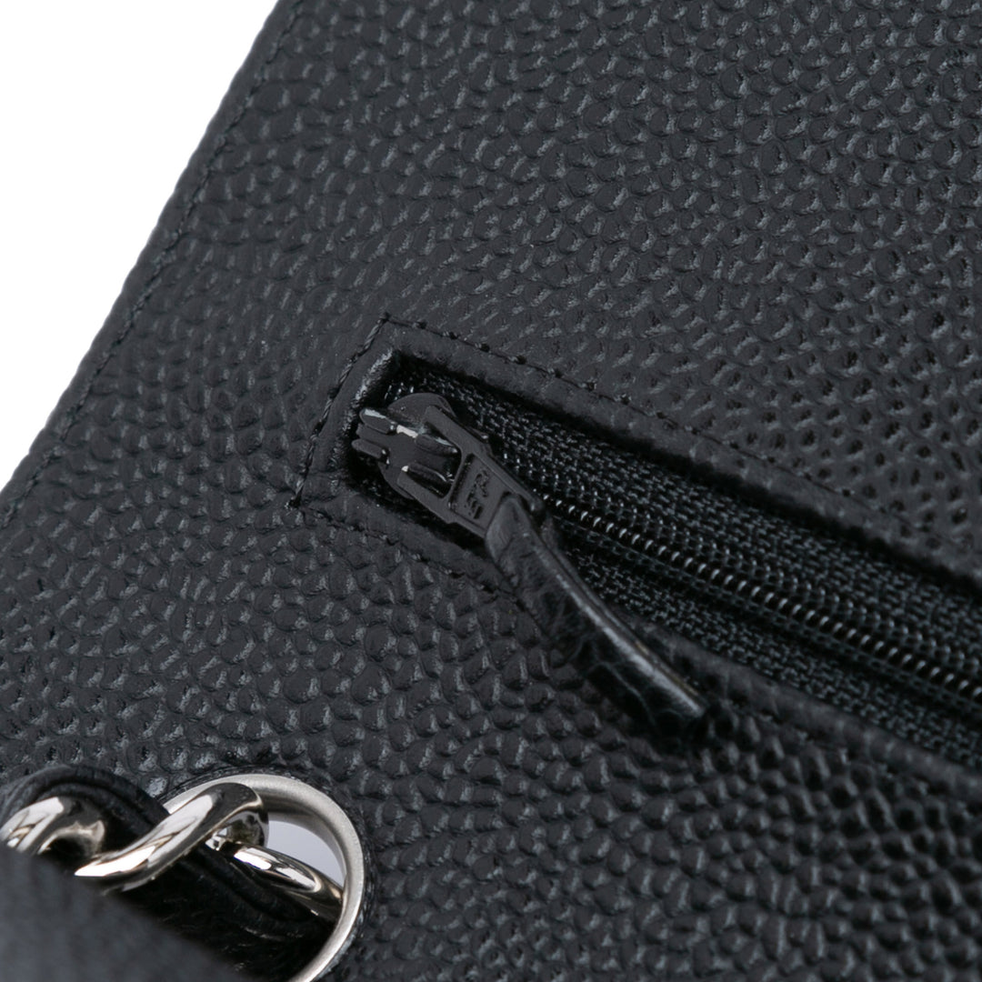 Jumbo Classic Caviar Double Flap Black - Gaby Paris