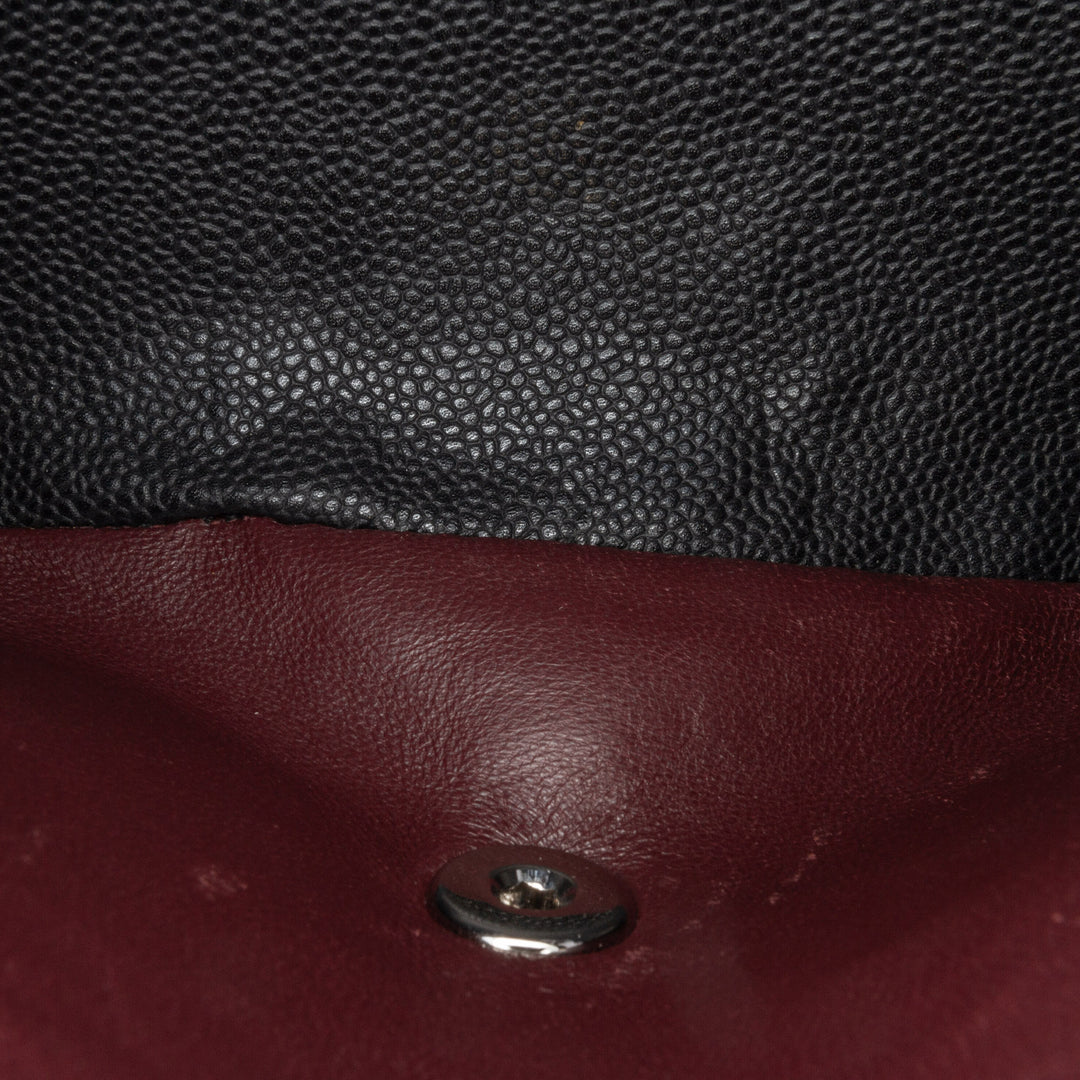 Jumbo Classic Caviar Double Flap Black - Gaby Paris