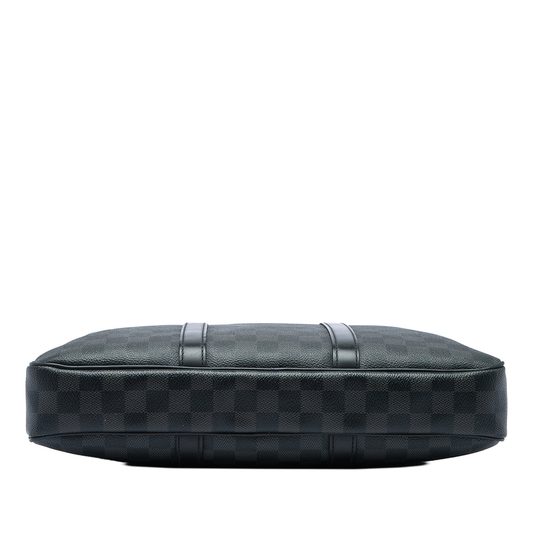 Louis Vuitton Porte Documents Voyage PM Damier Graphite Noir – vue 3 – GABY PARIS