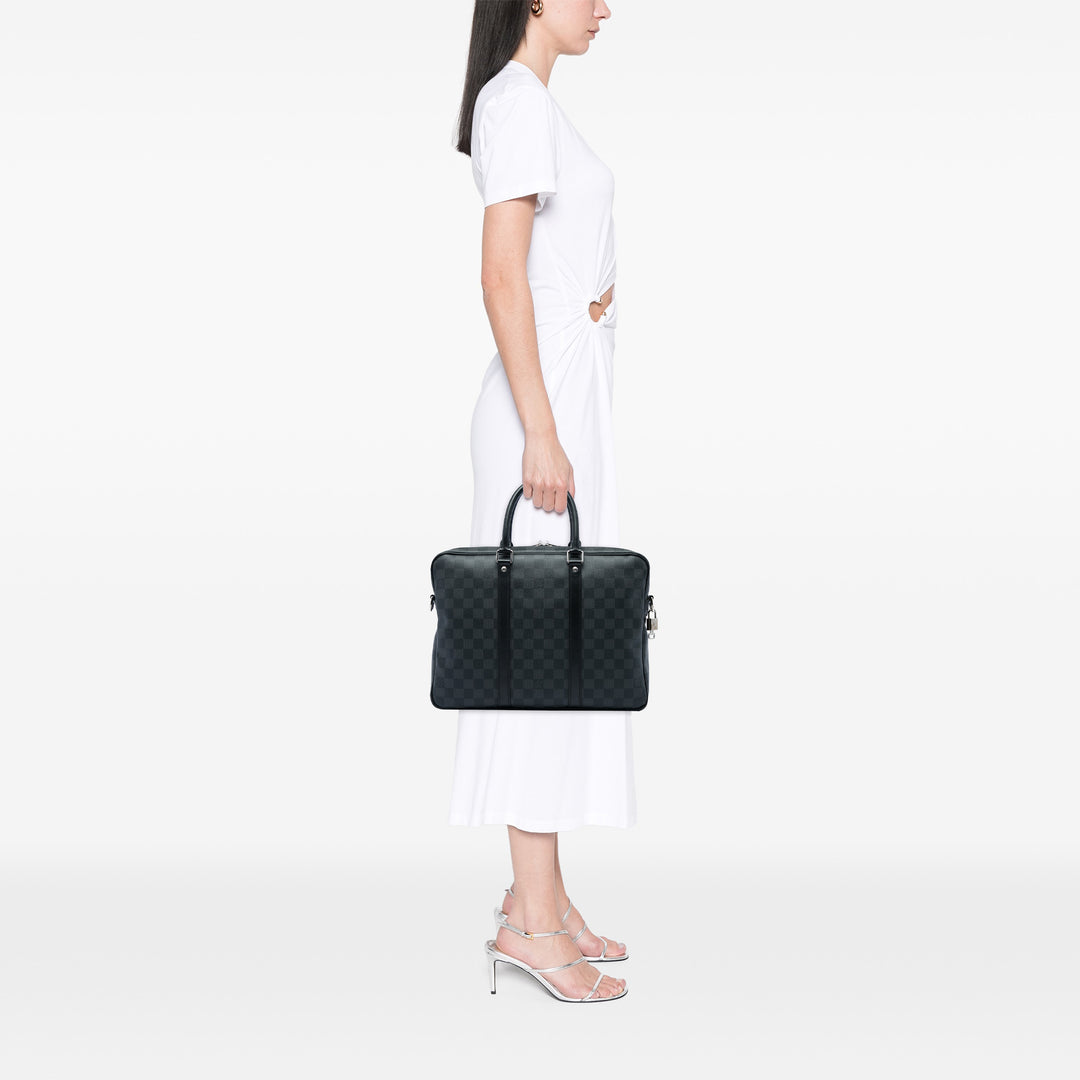Louis Vuitton Porte Documents Voyage PM Damier Graphite Noir – vue 5 – GABY PARIS