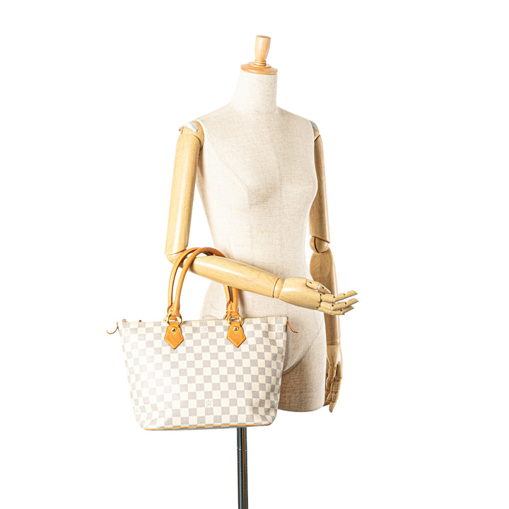 Damier Azur Saleya PM White - Gaby Paris