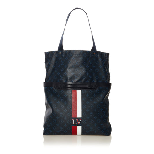 Monogram Cobalt Stripe Ultralight Bag Black - Gaby Paris