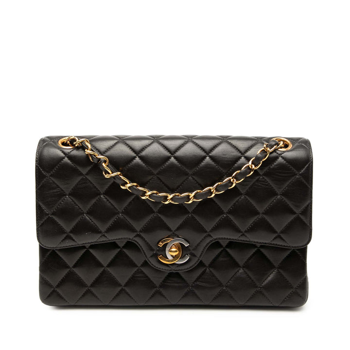 Chanel Medium Matelassé Cuir d’agneau et Combo CC Double rabat