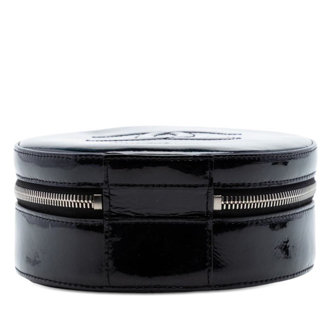 Chanel CC Cuir verni Rond as Earth Sac