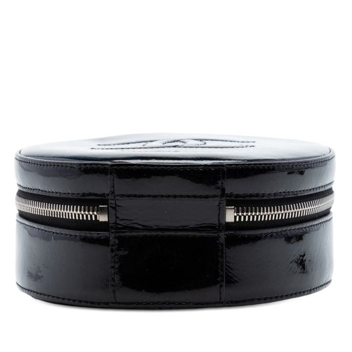 Chanel CC Cuir verni Rond as Earth Sac