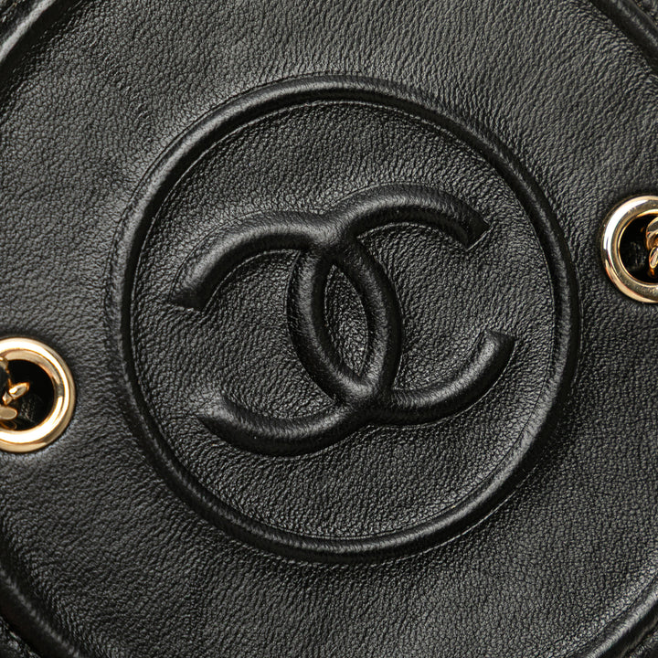 Chanel Matelassé Cuir d’agneau Chain et Charm Vanity Étui