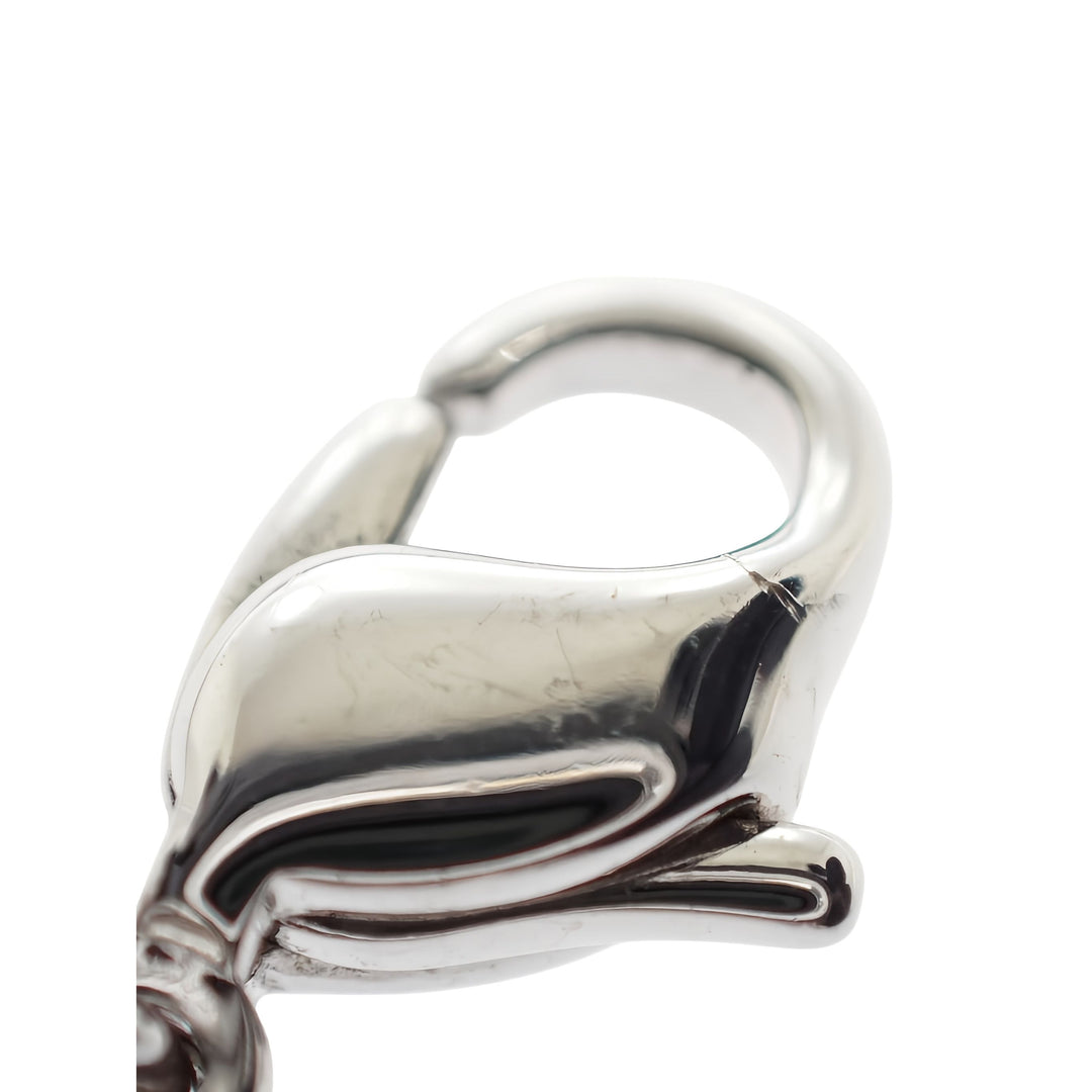 Dior Collier Finish Dangling Letters Pendant Argenté – vue 6 – GABY PARIS