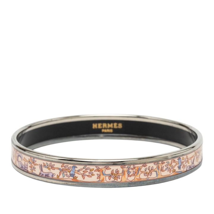 Narrow Émail Forest Animals Bangle Bracelet 65 Other Rose