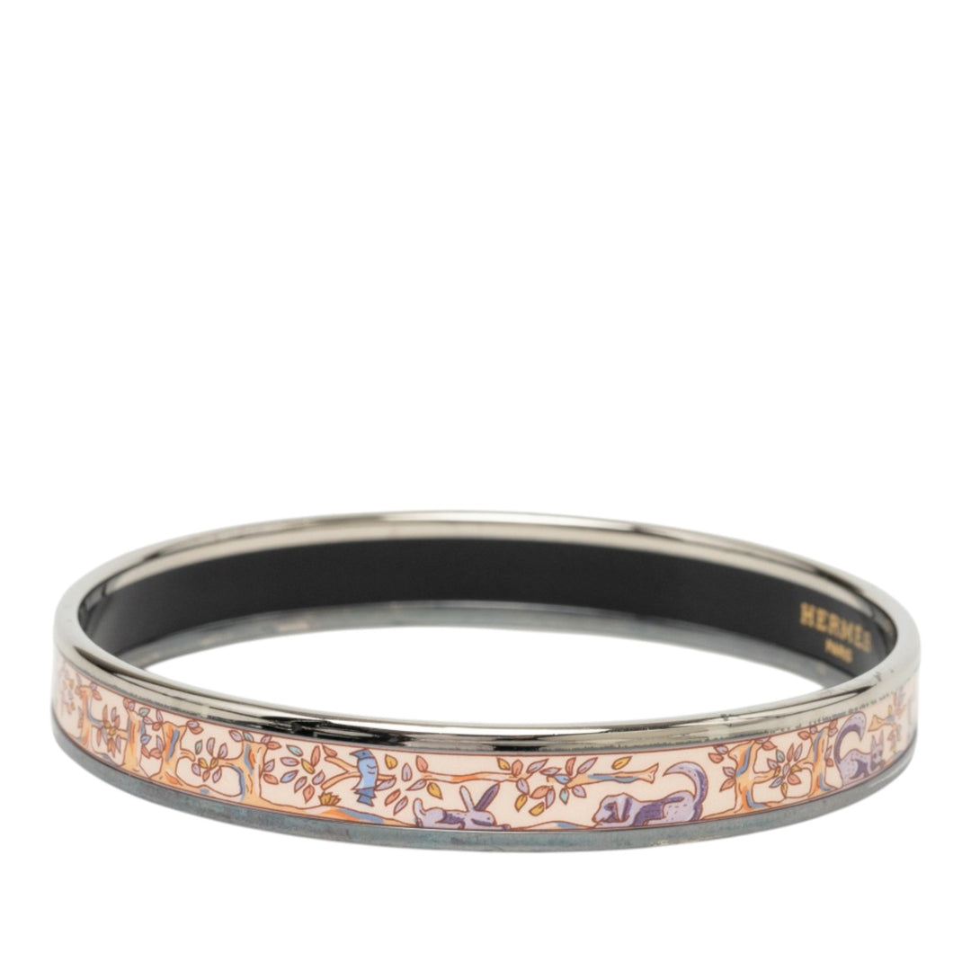 Narrow Émail Forest Animals Bangle Bracelet 65 Other Rose