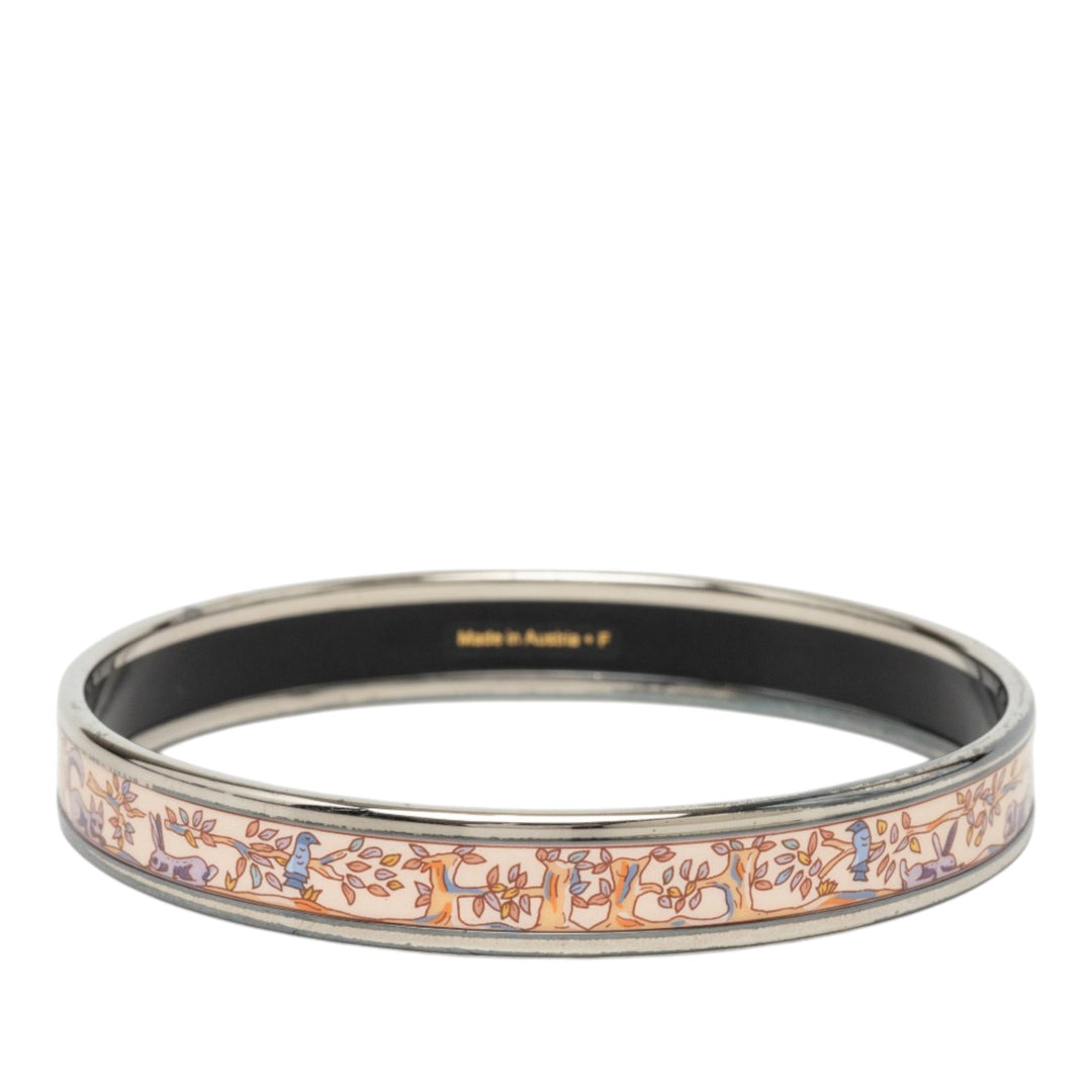 Narrow Émail Forest Animals Bangle Bracelet 65 Other Rose