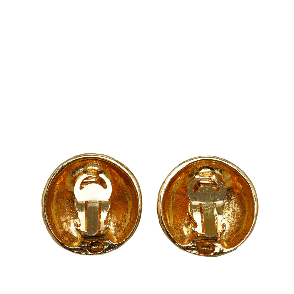 CC Clip On Earrings Gold - Gaby Paris