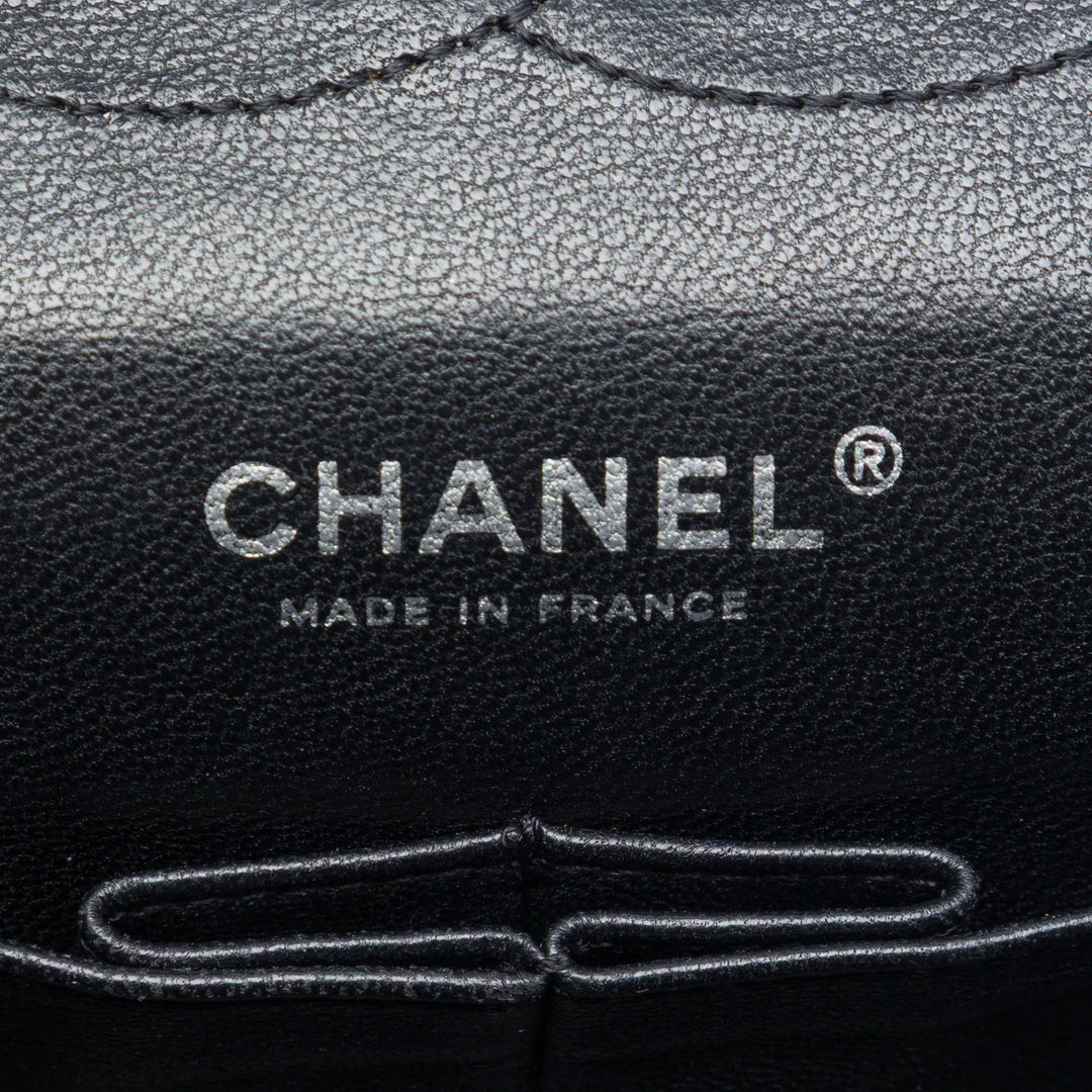 Chanel Small CC Matelassé Cuir verni Accordion Double rabat
