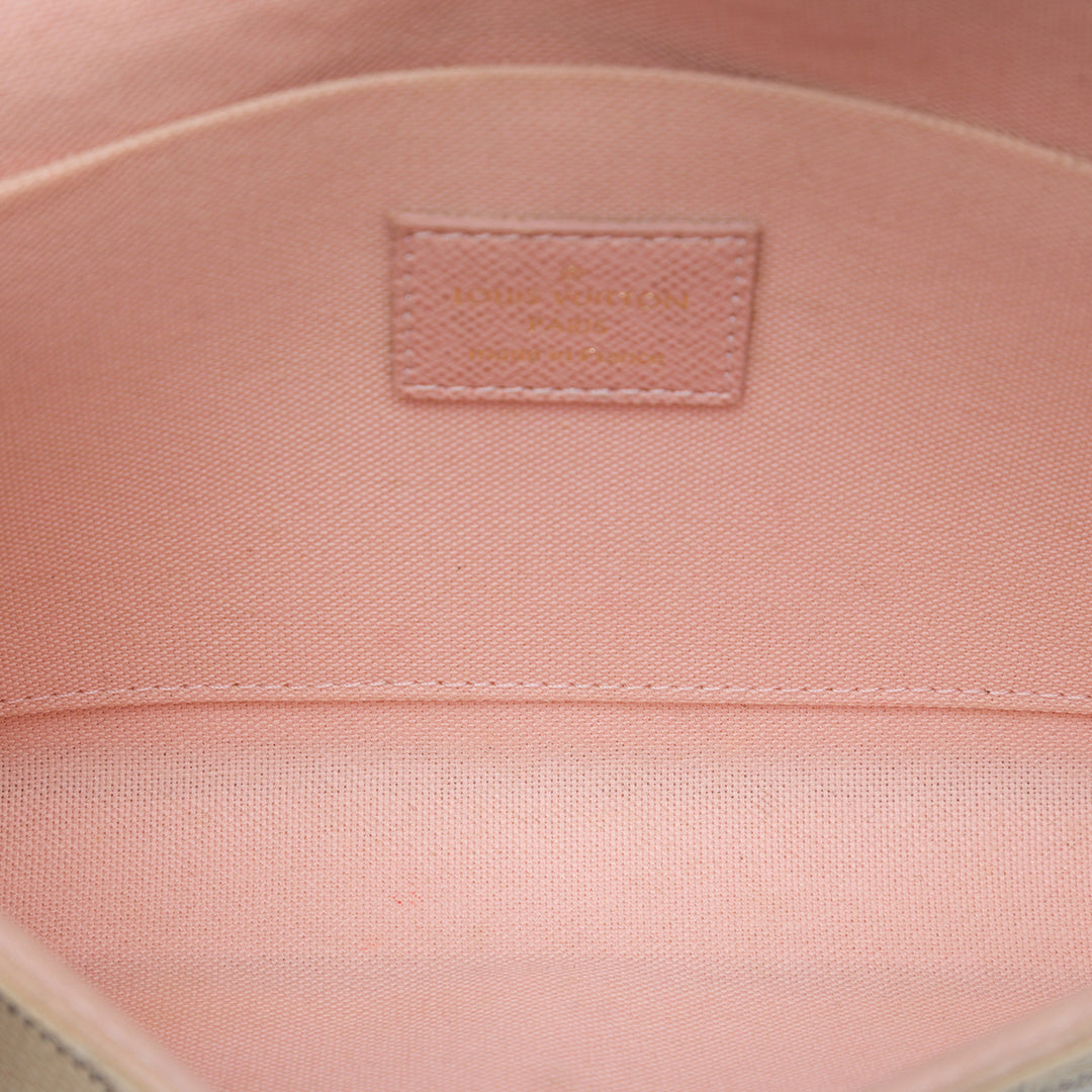 Louis Vuitton Pochette Felicie Damier Azur Blanc – vue 4 – GABY PARIS