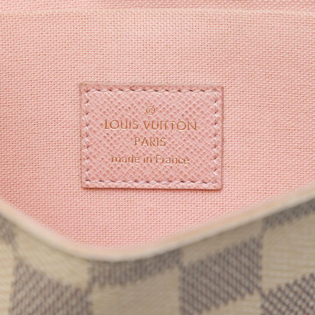 Louis Vuitton Pochette Felicie Damier Azur Blanc – vue 5 – GABY PARIS