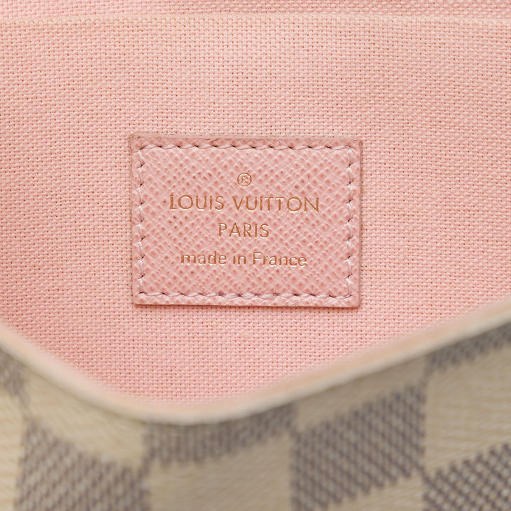 Louis Vuitton Pochette Felicie Damier Azur Blanc – vue 5 – GABY PARIS