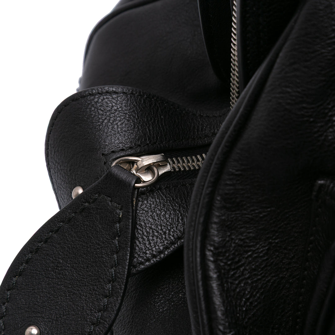 Large Calfskin My Dior Frame Handbag Black - Gaby Paris