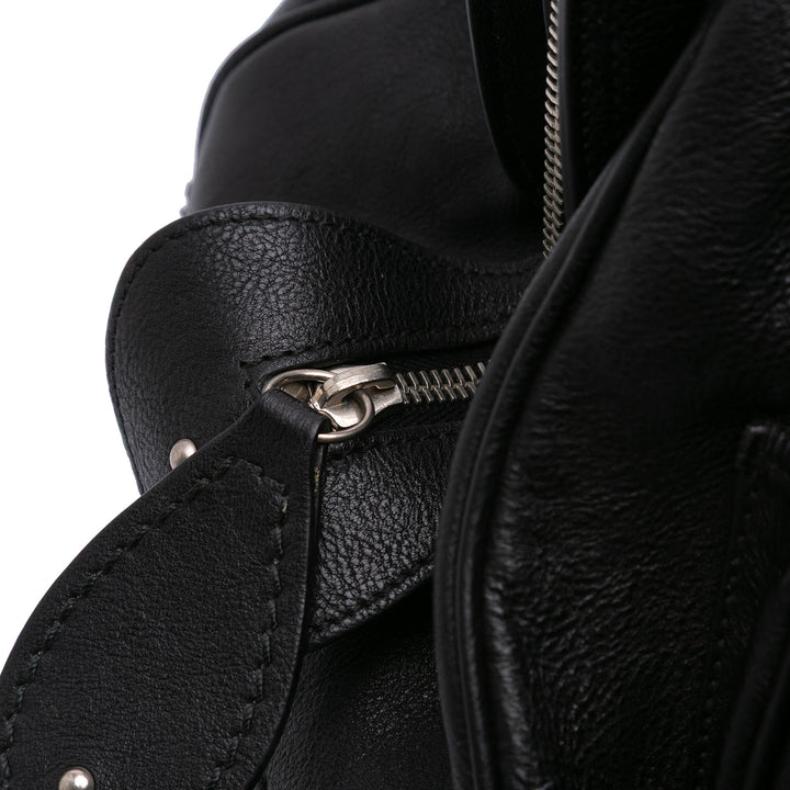 Large Calfskin My Dior Frame Handbag Black - Gaby Paris