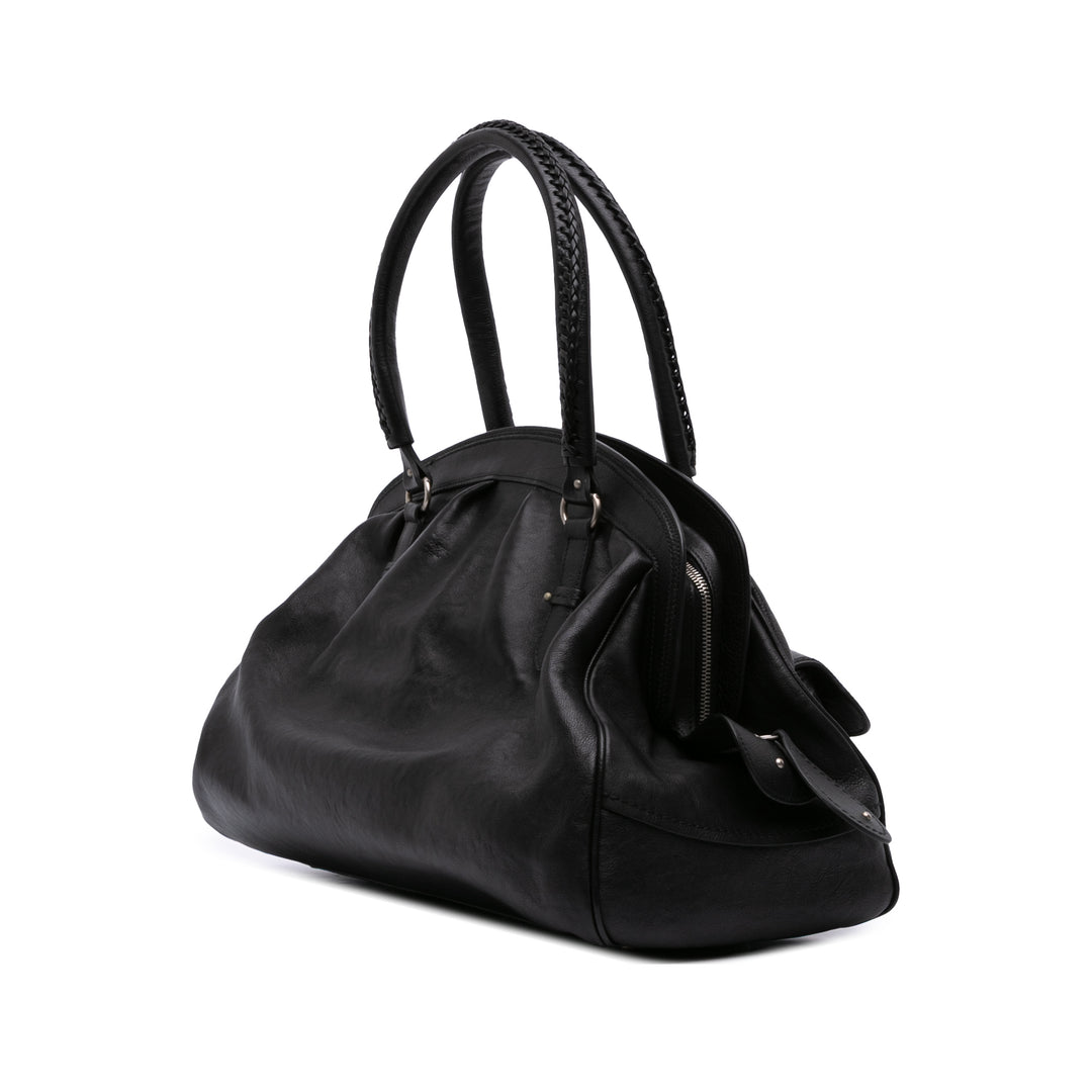 Large Calfskin My Dior Frame Handbag Black - Gaby Paris