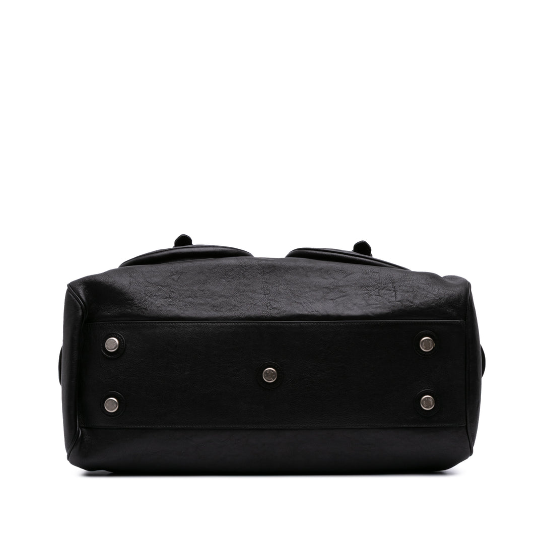 Large Calfskin My Dior Frame Handbag Black - Gaby Paris