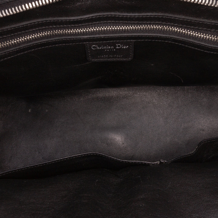 Large Calfskin My Dior Frame Handbag Black - Gaby Paris