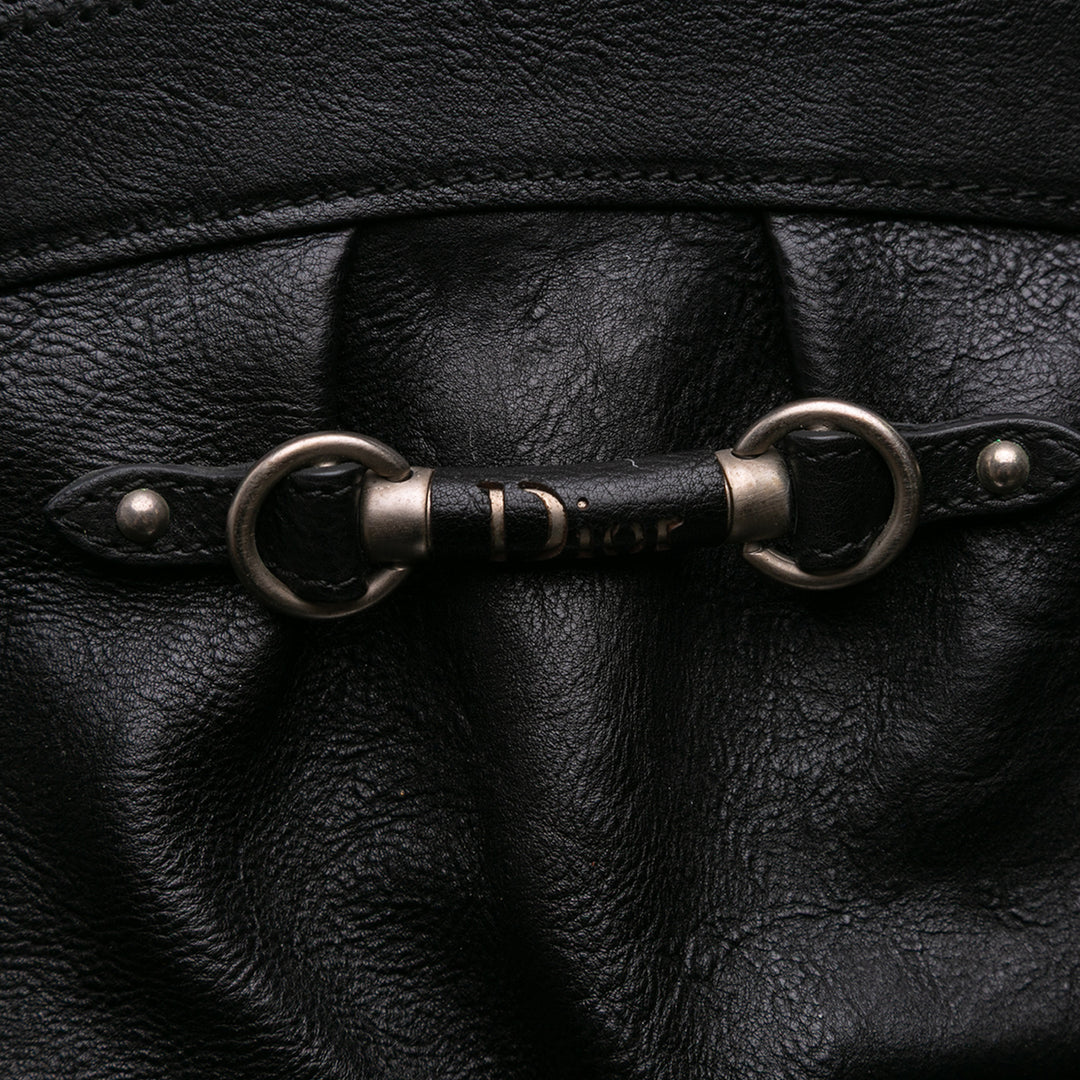 Large Calfskin My Dior Frame Handbag Black - Gaby Paris