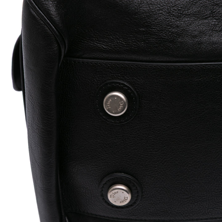 Large Calfskin My Dior Frame Handbag Black - Gaby Paris