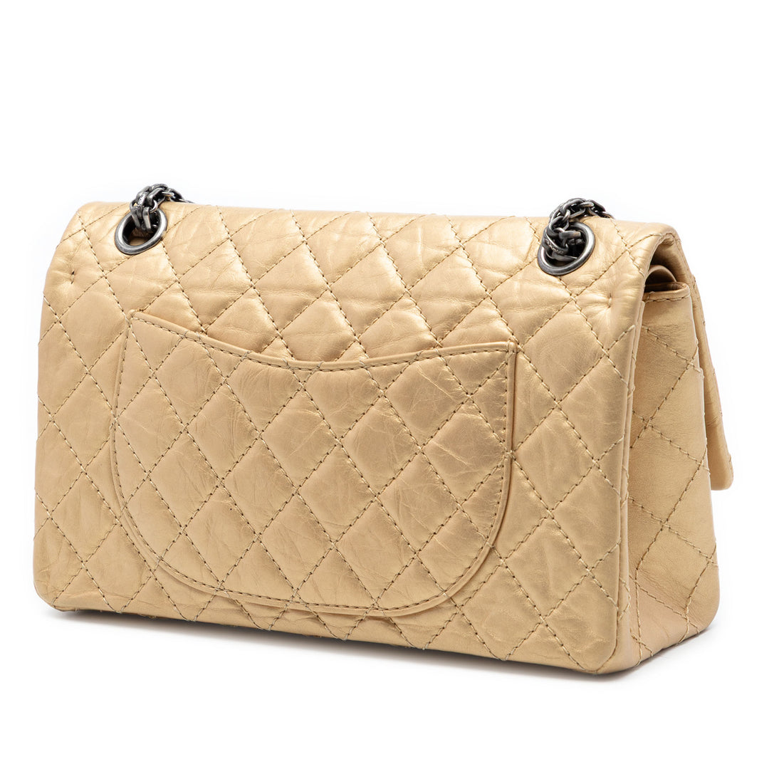 Chanel Matelassé vieilli Cuir de veau Reissue 2.55 Double rabat 225