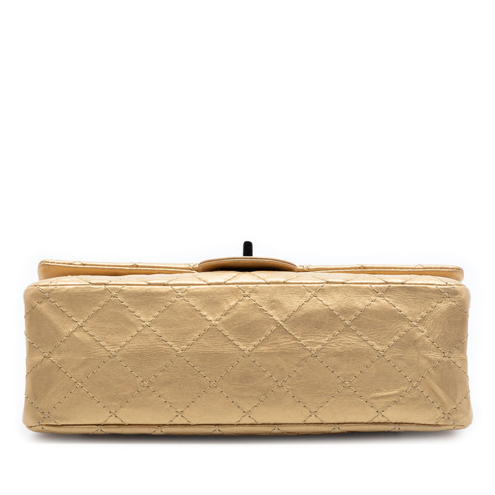 Chanel Matelassé vieilli Cuir de veau Reissue 2.55 Double rabat 225