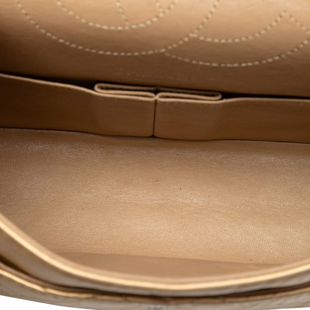 Chanel Matelassé vieilli Cuir de veau Reissue 2.55 Double rabat 225