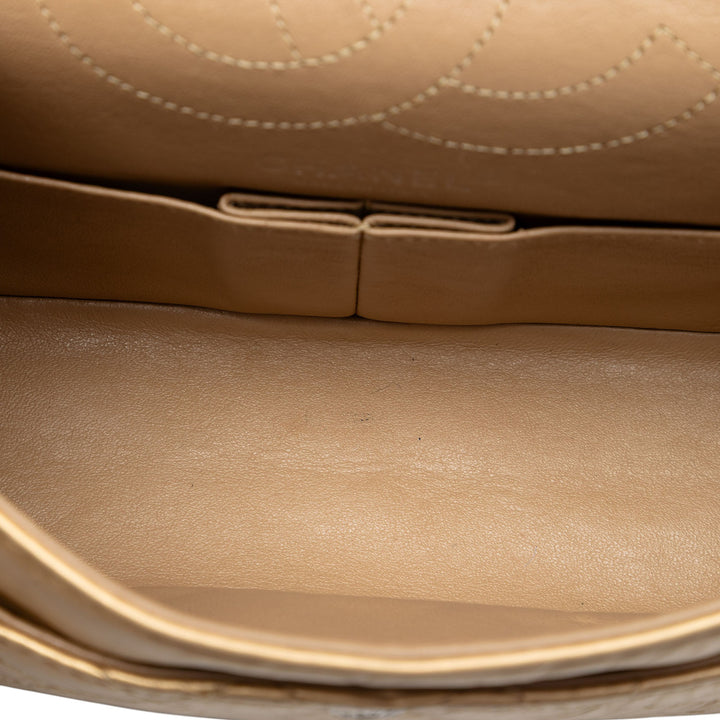 Chanel Matelassé vieilli Cuir de veau Reissue 2.55 Double rabat 225