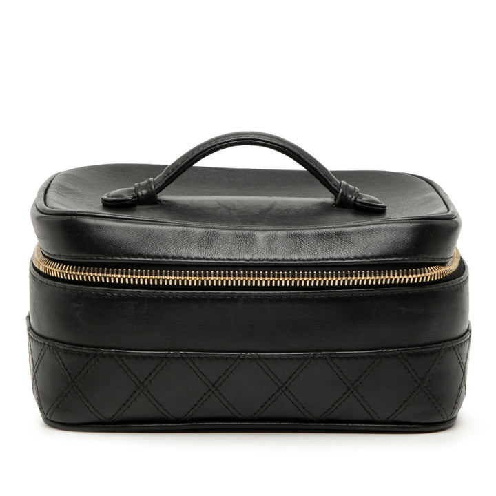 Chanel CC Matelassé Cuir d’agneau Vanity