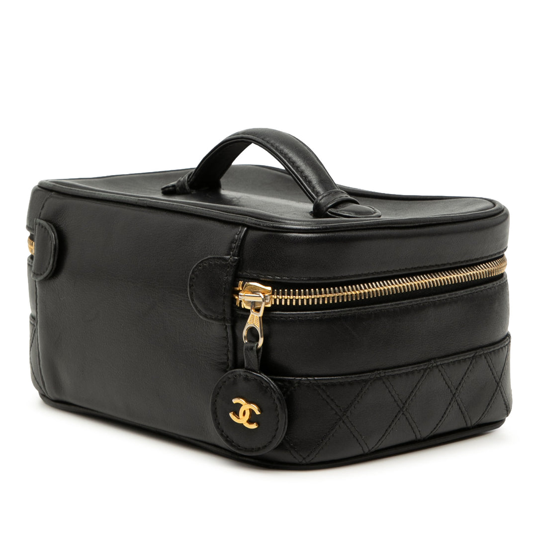 Chanel CC Matelassé Cuir d’agneau Vanity