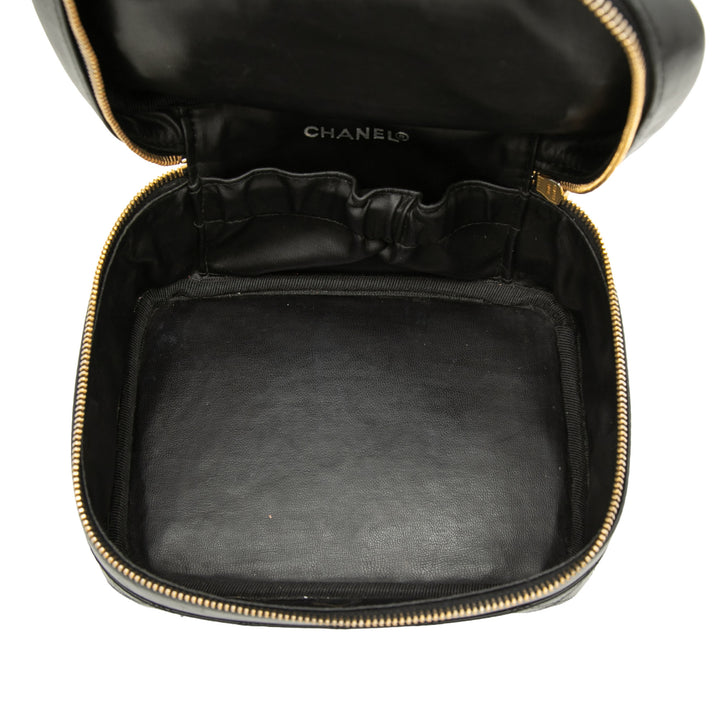 Chanel CC Matelassé Cuir d’agneau Vanity