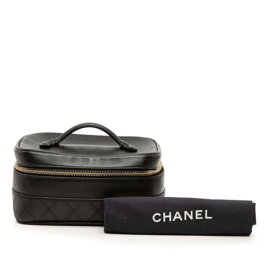 Chanel CC Matelassé Cuir d’agneau Vanity