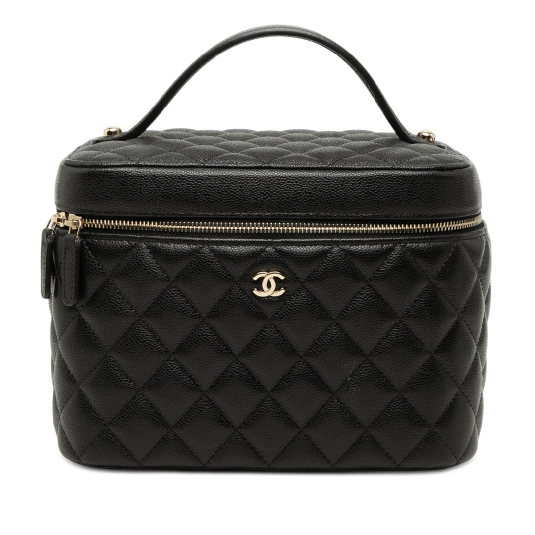 Chanel Medium CC Matelassé Caviar Vanity