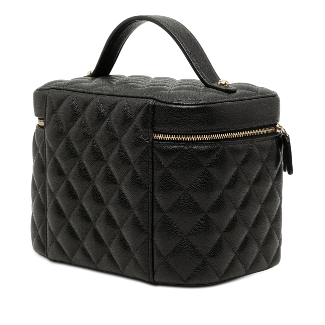 Chanel Medium CC Matelassé Caviar Vanity