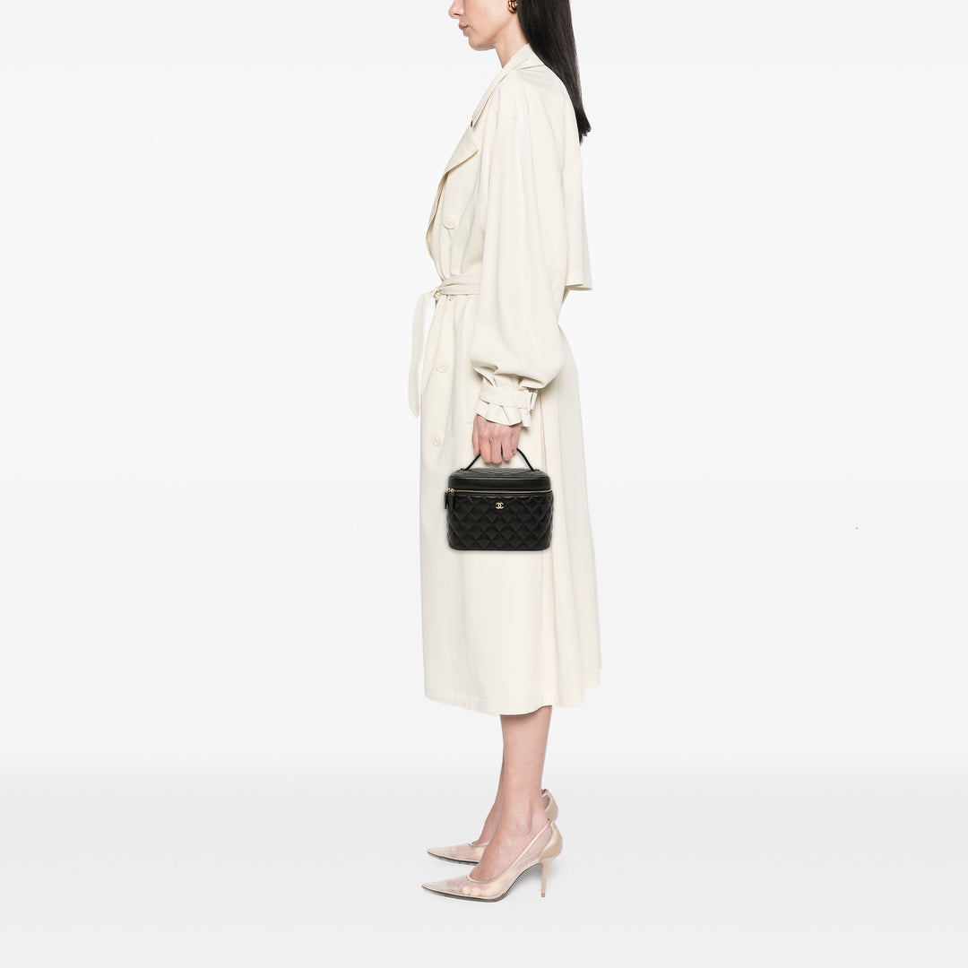 Chanel Medium CC Matelassé Caviar Vanity