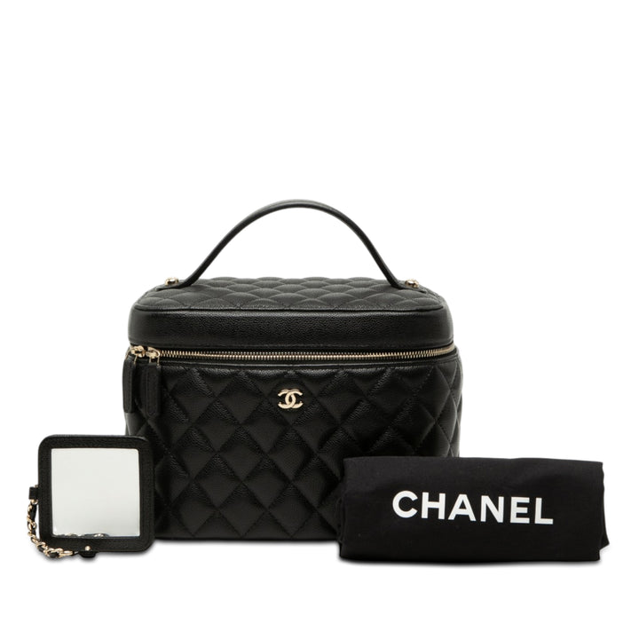 Chanel Medium CC Matelassé Caviar Vanity