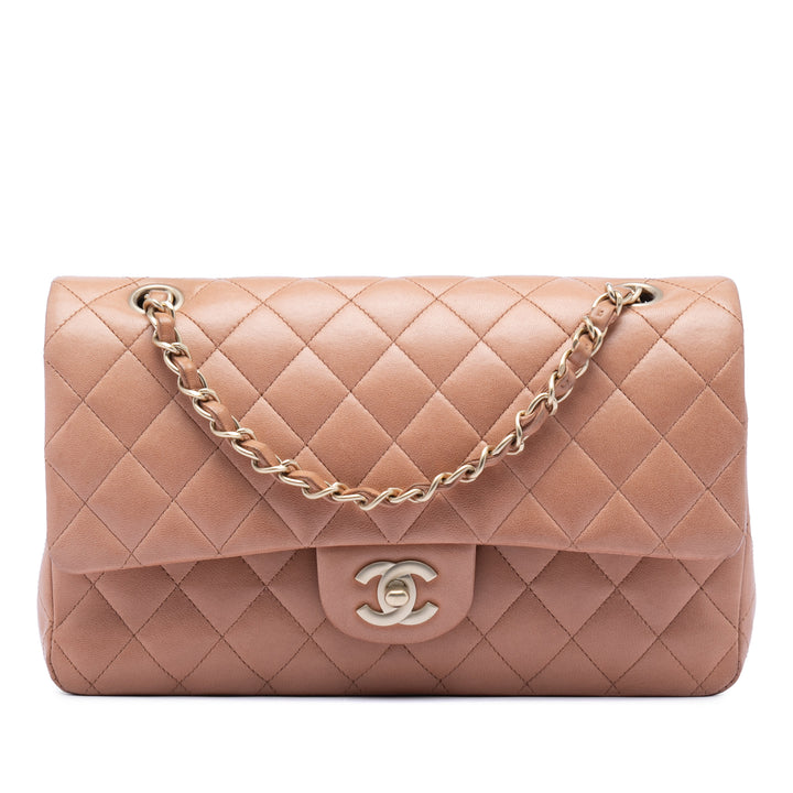 Chanel Medium Classic Cuir d’agneau Double rabat