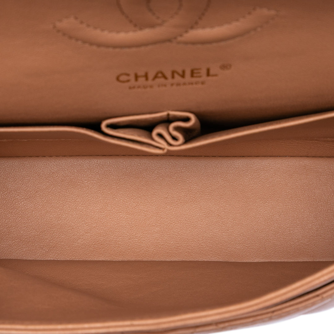Chanel Medium Classic Cuir d’agneau Double rabat