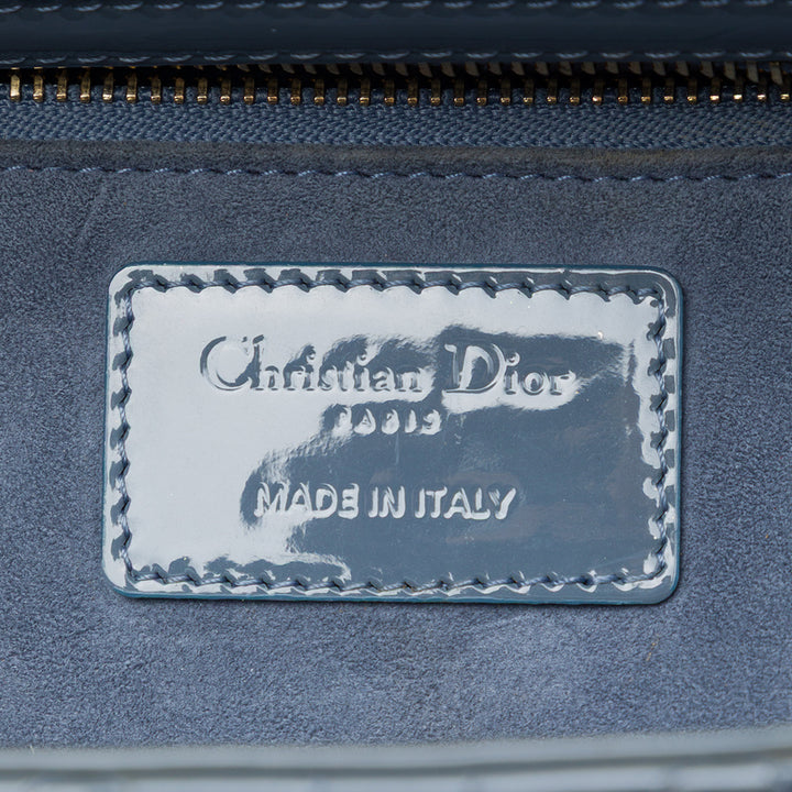 Dior Lady Dior Cannage Moyen Bleu – vue 5 – GABY PARIS