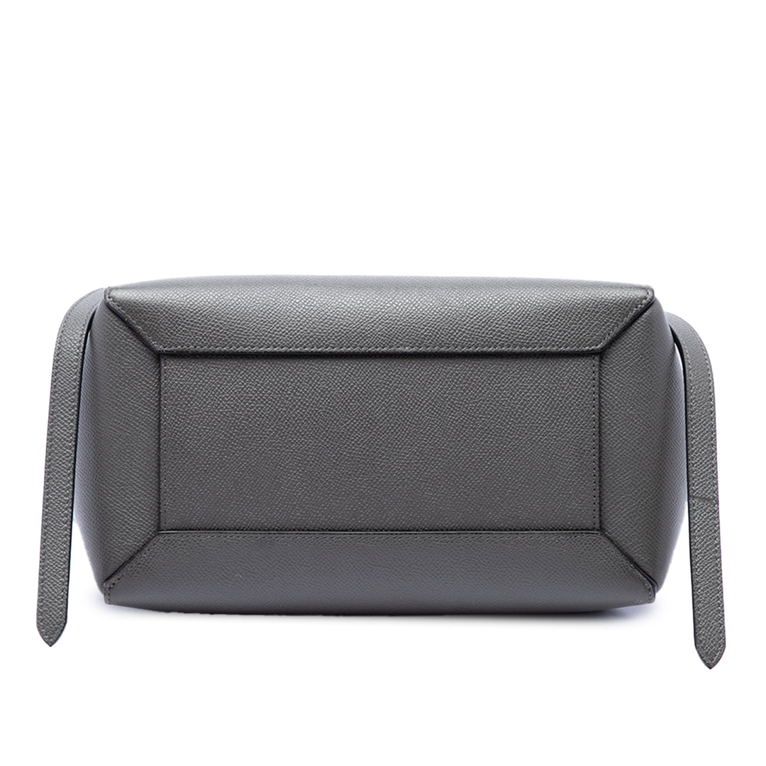 Celine grainé Sac ceinture Micro Cuir de veau grainé Gris – vue 3 – GABY PARIS